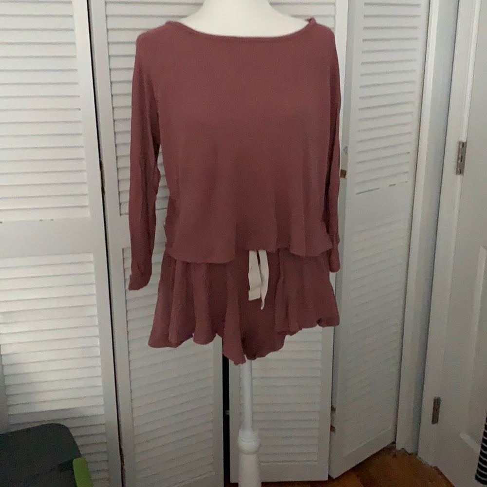 Mauve colored pajama set